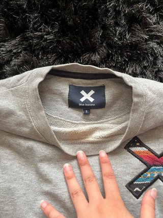 Sudadera Blue Banana Gris