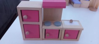 Muebles Madera Casita Muñecas
