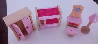 Muebles Madera Casita Muñecas