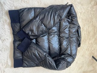 Cazadora Plumas Negra Hombre
