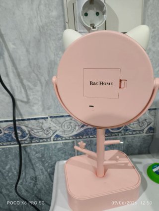 Espejo de tocador con luz LED