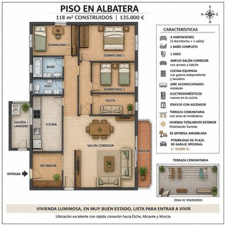 Piso en venta en Albatera