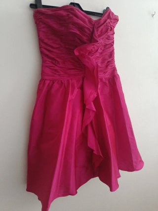 Vestido fiesta rosa talla 42
