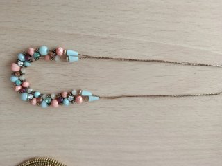 Gargantilla bisutería piedras colores