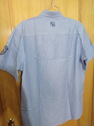 Camisa SASEF Azul Rayas Talla L