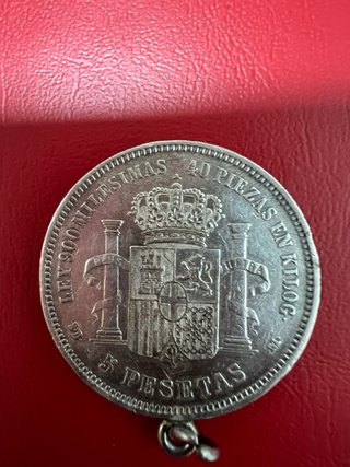 Dos Moneda Amadeo I Rey de España 1871