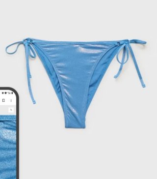 Braga bikini azul brillante T-M/S/XS