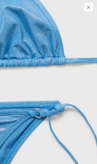 Braga bikini azul brillante T-M/S/XS