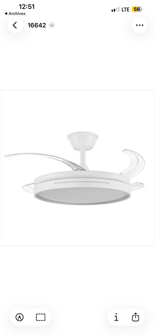 Ventilador de techo Fabrilamp Micenas
