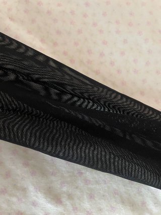 Top negro Shein mangas transparentes XS