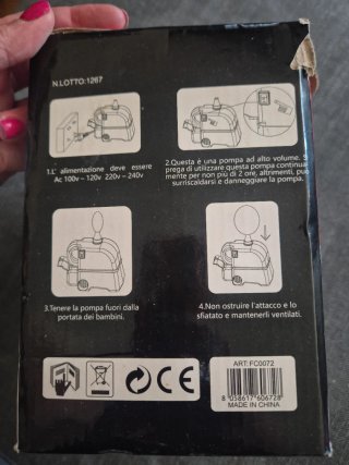 Inflador Eléctrico Pequeño para Globos