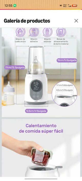 Riscaldatore per biberon Nuliie 6 in 1 LCD