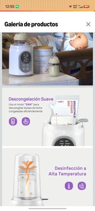 Riscaldatore per biberon Nuliie 6 in 1 LCD