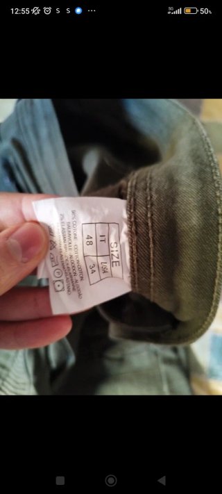 Pantalón cargo largo hombre verde