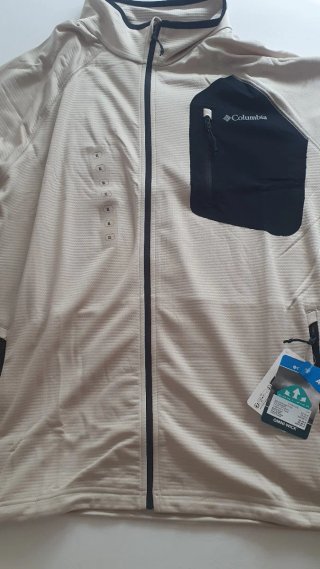 Chaqueta Columbia Beige y Negra Talla XL