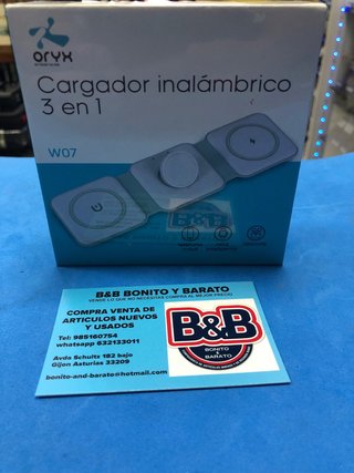 Cargador Inalámbrico Oryx 3 en 1 W07