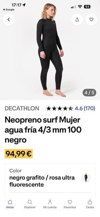Traje neopreno Olaian mujer