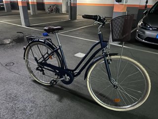 Bicicleta Elops Azul con Cesta