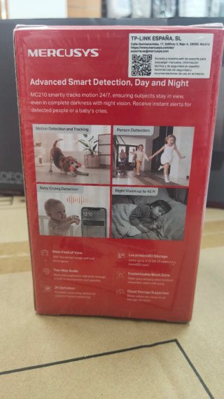 Cámara Seguridad Wi-Fi Pan/Tilt MERCUSYS MC210