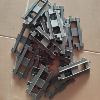 Lego Duplo 4 binari curvi per treno 6377