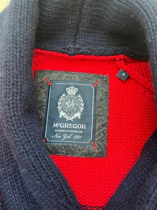 Chaqueta McGregor Azul Marino y Roja Hombre