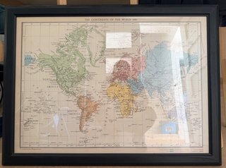 Cuadro Mapa Mundi Vintage Grande descatalogado