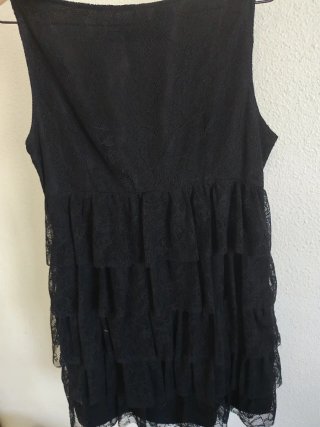 Vestido Zara Basic Negro Talla L