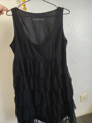 Vestido Zara Basic Negro Talla L