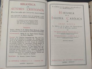 "Historia de la Iglesia Católica" (  4 tomos)