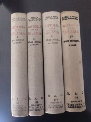 "Historia de la Iglesia Católica" (  4 tomos)