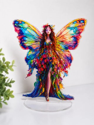 Fata Arcobaleno Acrilico Decorativa