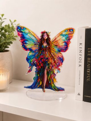 Fata Arcobaleno Acrilico Decorativa