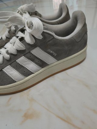 Adidas Campus 00s Suede Grigie Bianche