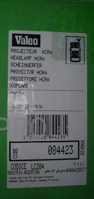 faro ford escort derecho valeo