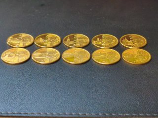 Colección completa Monedas Juegos Olímpicos de oro