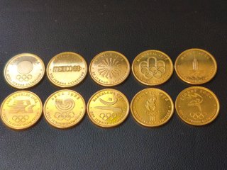 Colección completa Monedas Juegos Olímpicos de oro