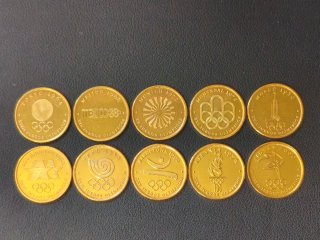 Colección completa Monedas Juegos Olímpicos de oro