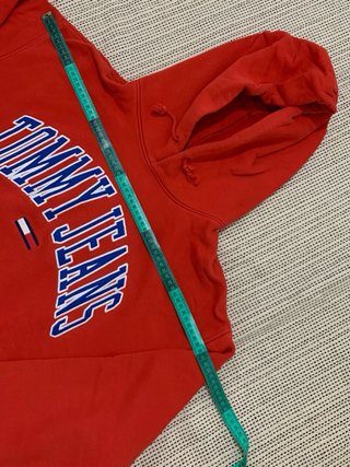 Sudadera Tommy Jeans Roja con Capucha