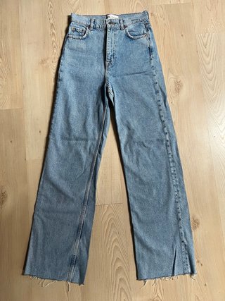 Vaqueros Zara Wide Leg Rectos Talla 34