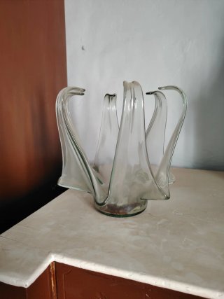 Centro de mesa de cristal soplado