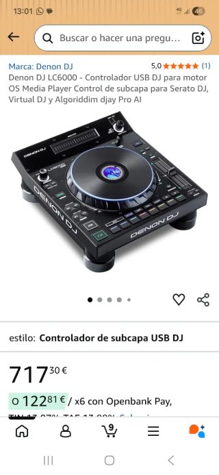 Denon DJ LC6000 Controlador USB DJ