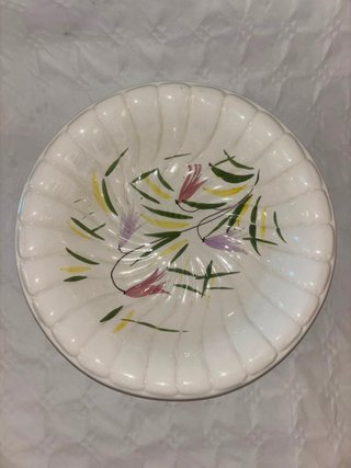Conjunto jarra y palangana cerámica floral