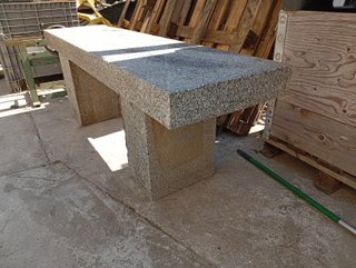 Banco de granito exterior 60x180x45cm