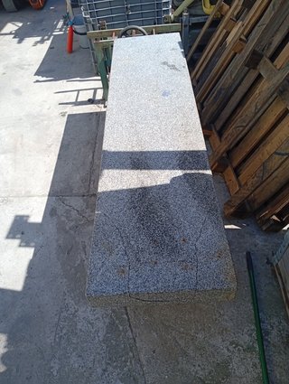 Banco de granito exterior 60x180x45cm