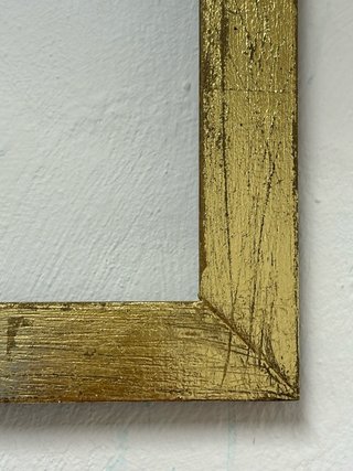 Marco antiguo dorado 25x25