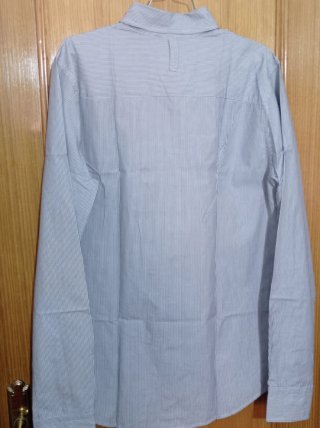 Camisa Pull&Bear Rayas Azul Talla L
