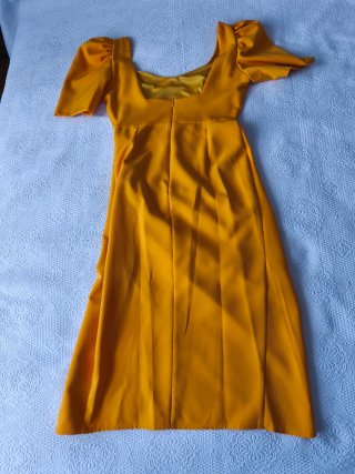 Vestido fiesta naranja mango