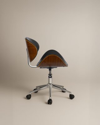 Silla Oficina Danesa Ergonómica Negra, Modelo Ala