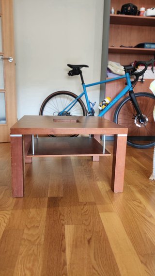 Mesa auxiliar madera cuadrada