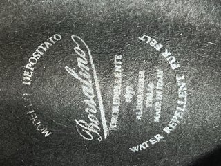 Cappello Borsalino Uomo Verde Vintage